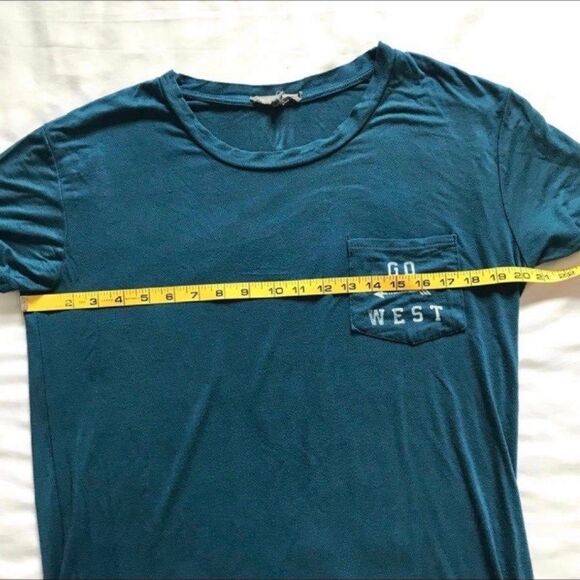 American Eagle Don’t Ask Why Tee short sleeve top tunic Go West One Size OS S M - Picture 6 of 7
